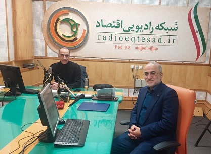 مصاحبه مدیر عامل در رادیو اقتصاد با موضوع توسعه تجارت ریلی