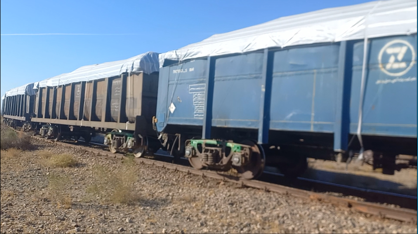 اعزام نخستین محموله ریلی با واگن های ایرانی از ایران به ازبکستان توسط راه آهن حمل و نقل